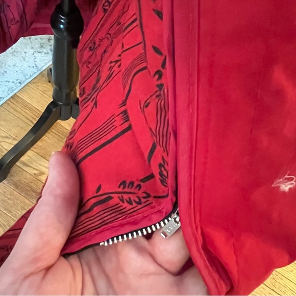 VTG NWT London Fog Red Trench Coat Zip Out Down Lining Rain Winter Womens Size 6 - Picture 7 of 13